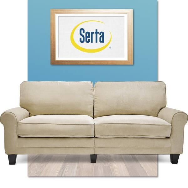 Shop Serta Rta Copenhagen Collection 73 Sofa In Newport Tan On Sale Overstock 9109151