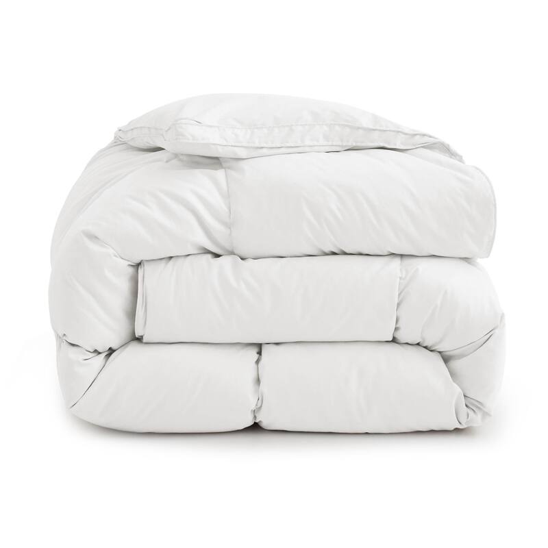 All Season Medium to Extra Warmth White Feather Down Comforter Duvet Insert