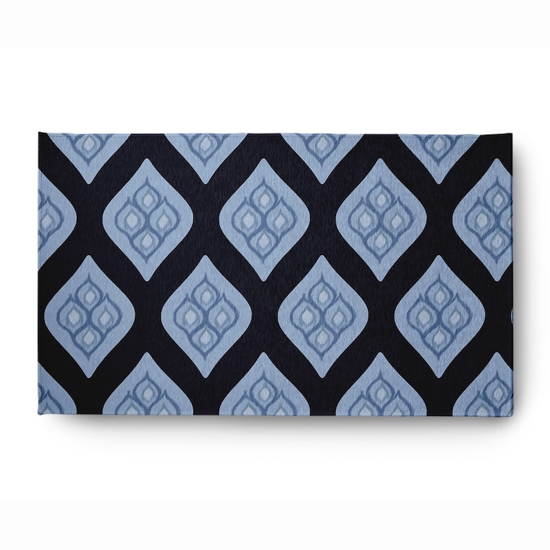Olgee Bold Pattern Soft Chenille Rug - 3' x 5' - Navy