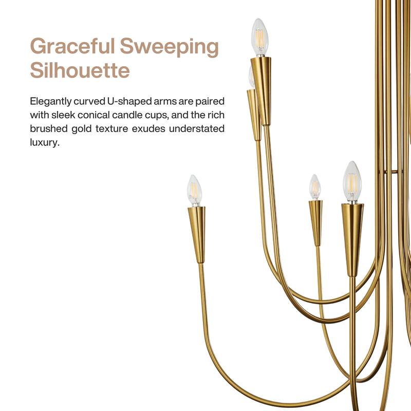 10 - Light Dimmable Classic / Traditional Chandelier