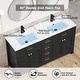 preview thumbnail 15 of 143, Modern Bathroom Vanity with Sink & Faucet Storage Cabinet Set