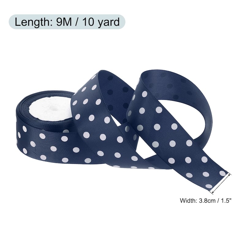 Grosgrain Ribbons with Dots Ribbon Bow Decoration