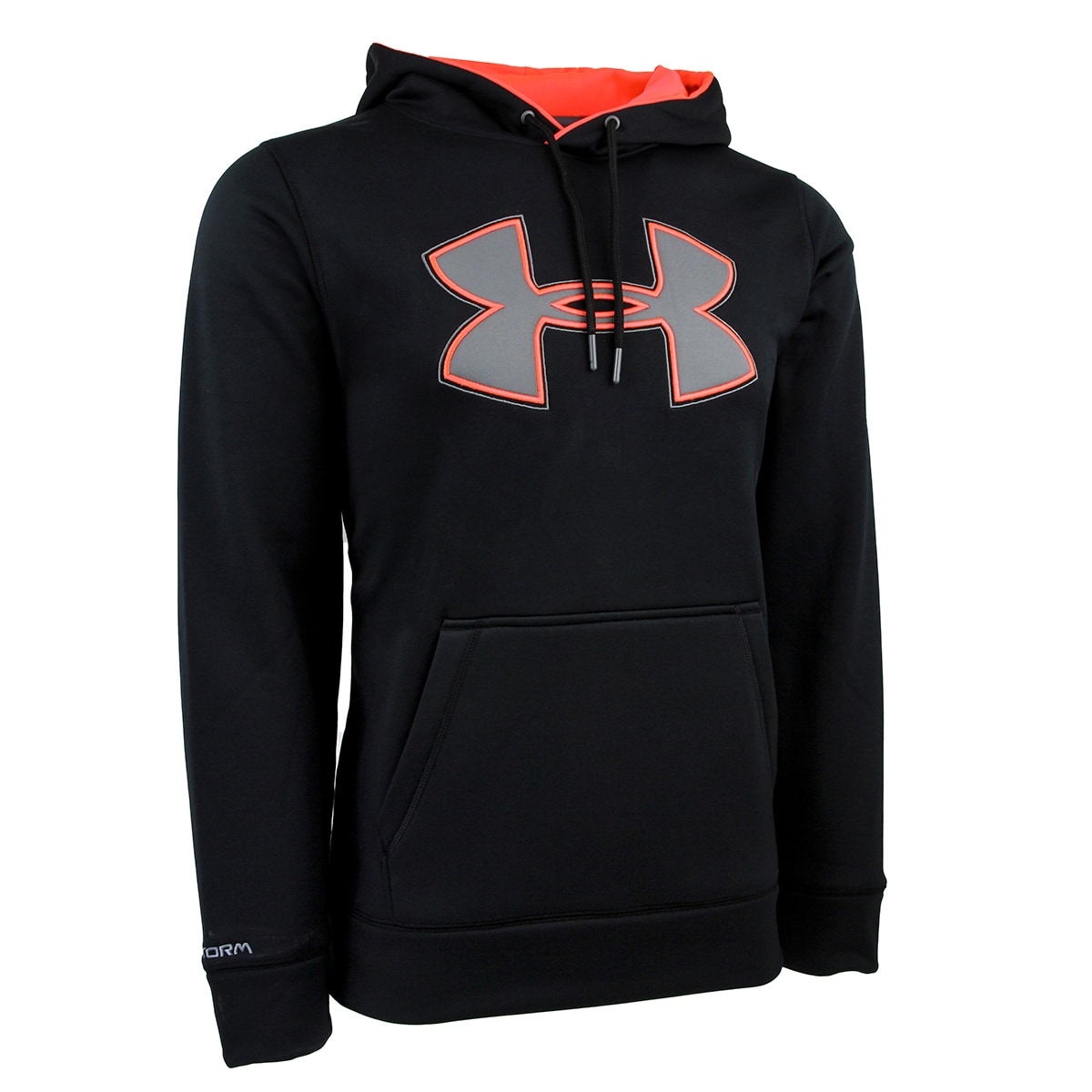 black and lime green under armour hoodie