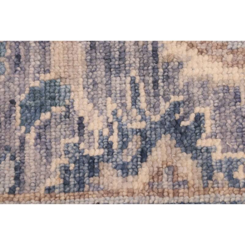 ECARPETGALLERY Hand-knotted Jules Serapi Denim Blue Wool Rug - 7'11 x 10'2