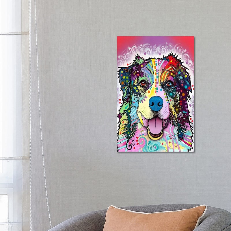 iCanvas "Australian Shepherd" by Dean Russo Canvas Print - 26x18x1.5