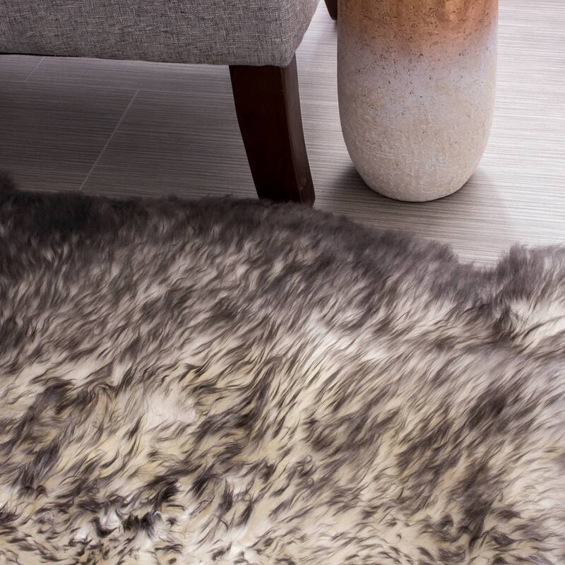 Silver Orchid Nansen Genuine Soft Australian Sheepskin Rug