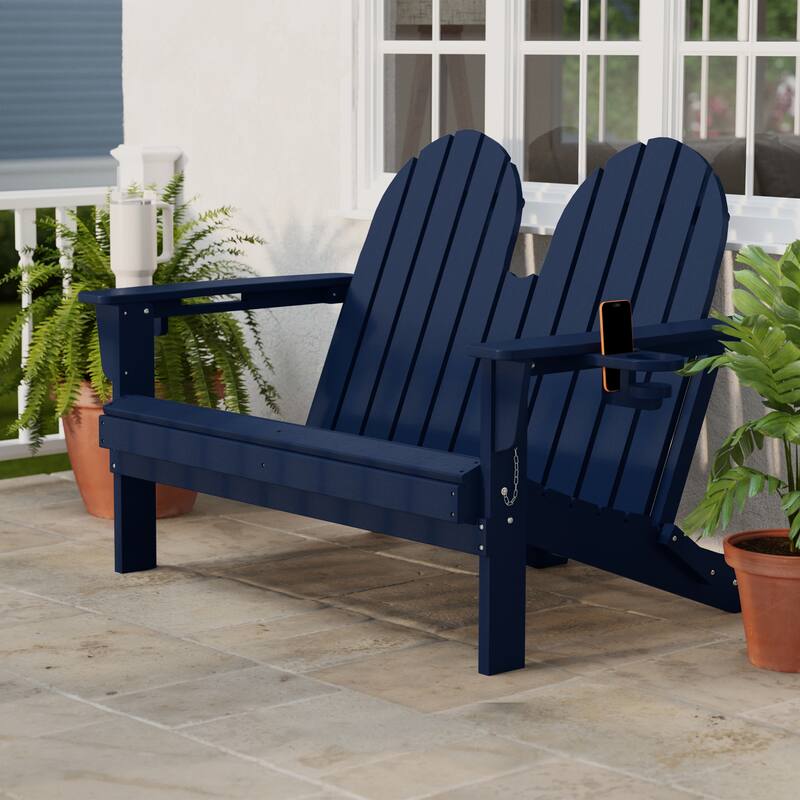 Hanniford Poly Adirondack 49 Inch Folding Bench