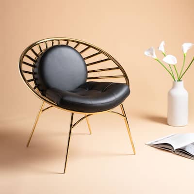 SAFAVIEH Home Nina Hoop Chair - 30"W x 24"D x 29"H