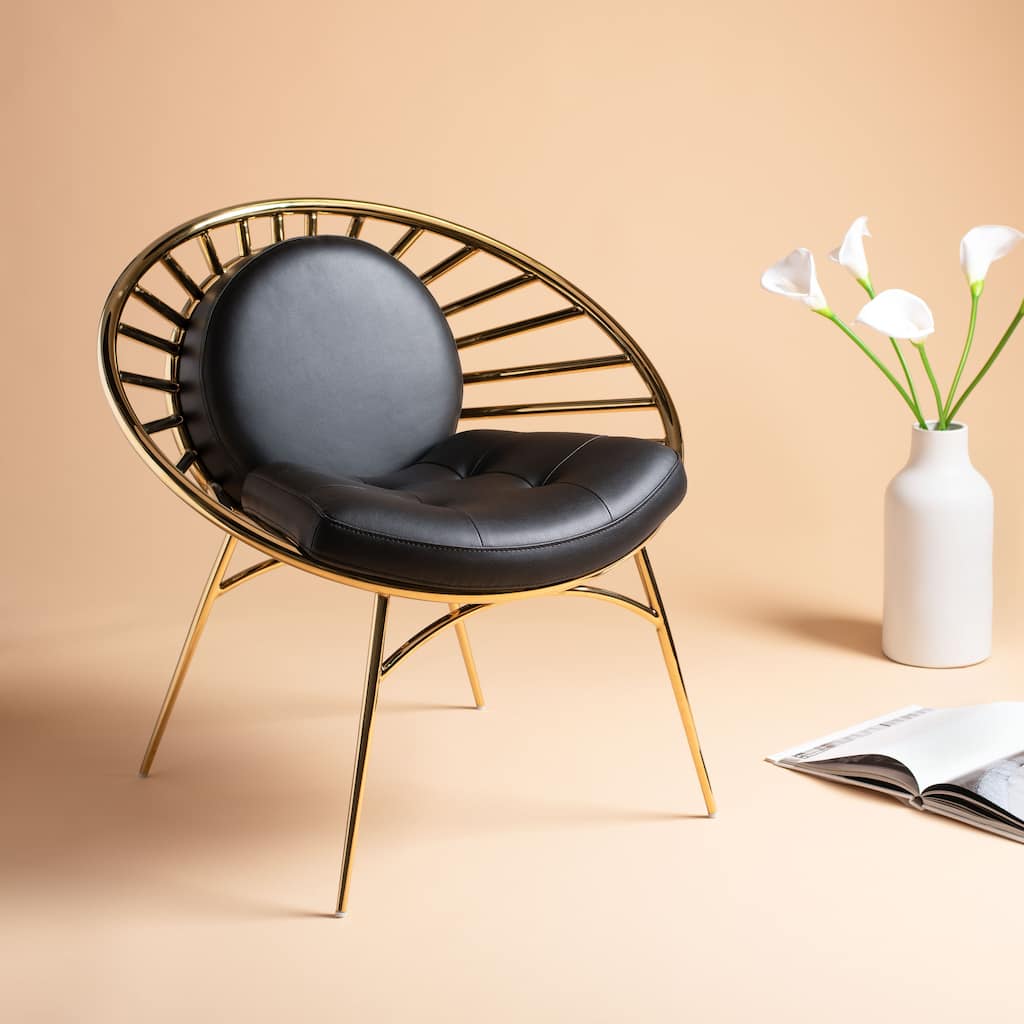 SAFAVIEH Home Nina Hoop Chair - 30"W x 24"D x 29"H