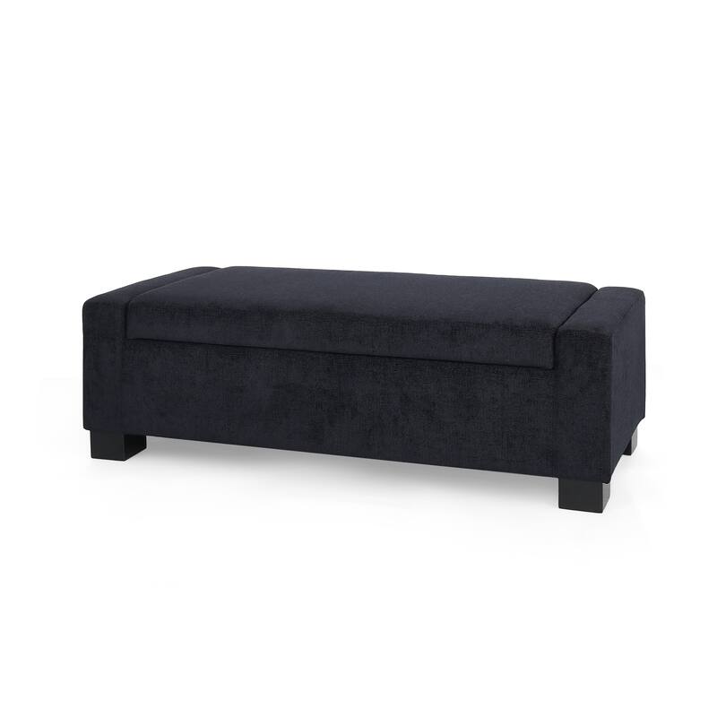 Maddie Fabric Storage Ottoman Bench by Christopher Knight Home