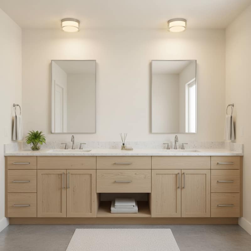 6-Inch LED Flush Mount Light Acrylic Diffuser Dimmable 1500 Lumens