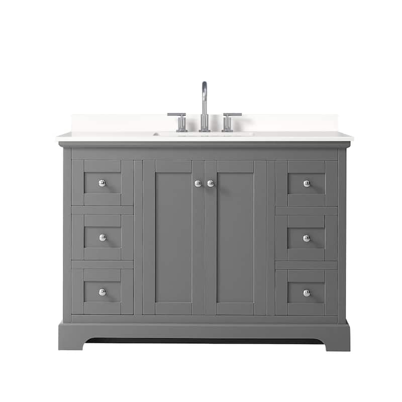 Wyndham Collection WCV232348S-QTZ-US3MXX Avery 48" Free Standing