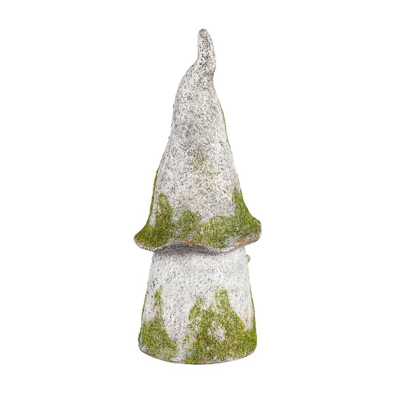 12 in. Faux Moss Resin Fairy Cottage Statuary