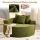 preview thumbnail 5 of 7, XIZZI Modern Round Plush Lounge Sofa with Cushions