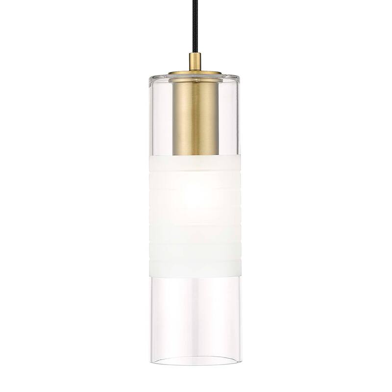 Z-Lite 824P Alton 5" Wide Mini Pendant with Shade - Modern Gold