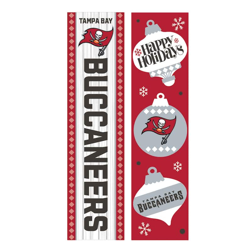 47" Double Sided Seasonal Porch Leaner, Tampa Bay Buccaneers - 47" x 11.25"