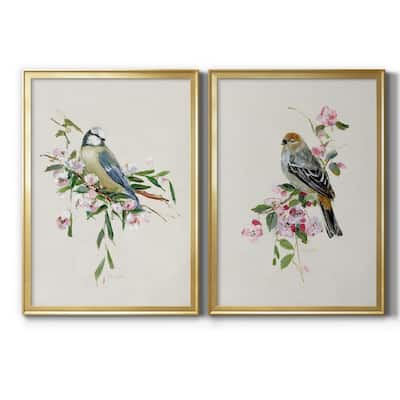 Spring Song Blue Bird Premium Framed Print - Ready to Hang - Multi-Color