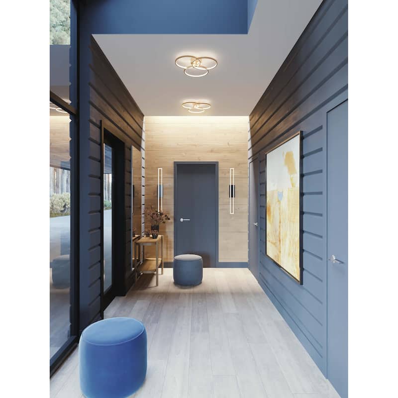 Orion Flushmount LED Light 26W - Satin Brass