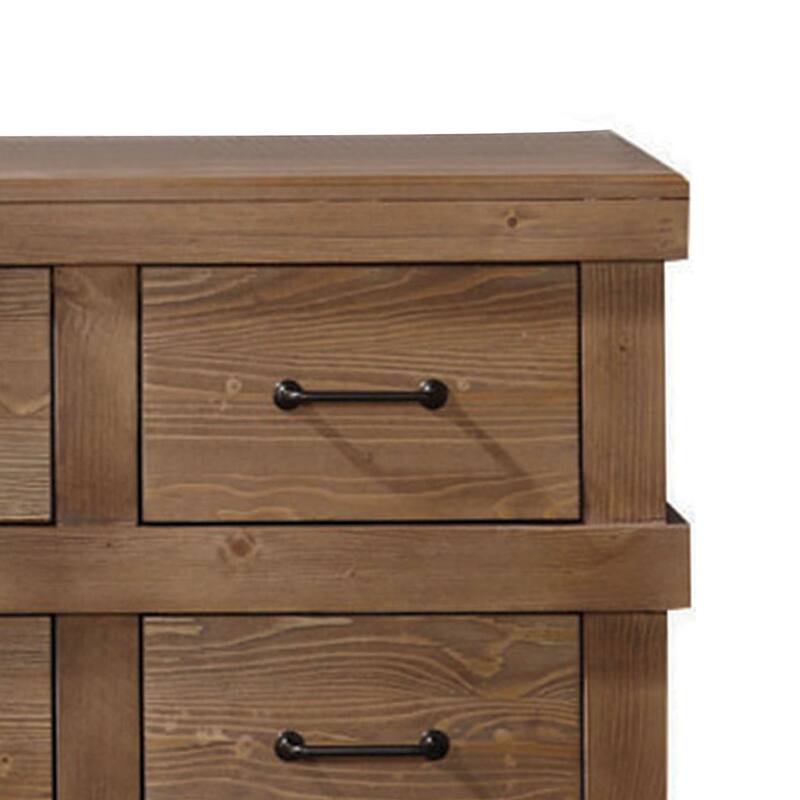 Capacious Wooden Dresser, Antique Oak