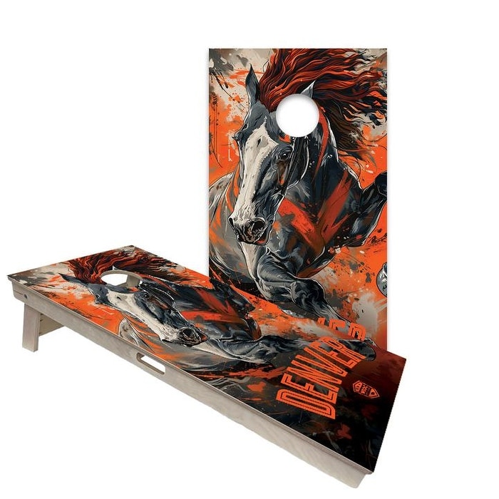Denver Broncos Regulation 2x4 Cornhole Board Set