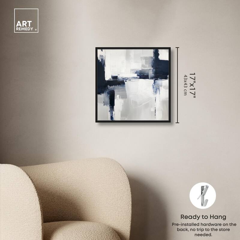 Porcelain Blue on White II Canvas by Art Remedy