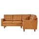 preview thumbnail 10 of 14, Odin Caramel Leather Gel L-shape Sectional by iNSPIRE Q Modern