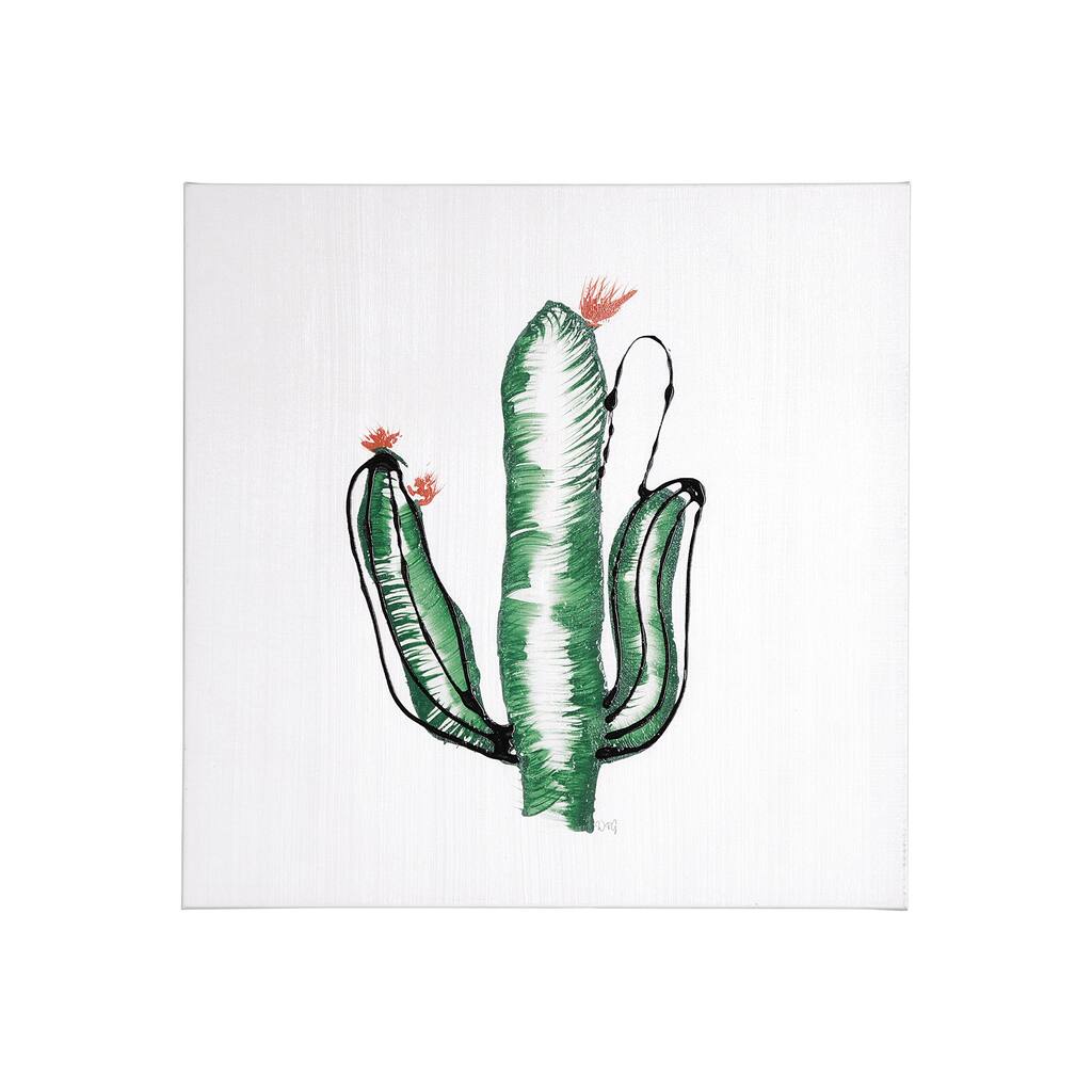 Cactus IV (20 x 20) Canvas Art Print