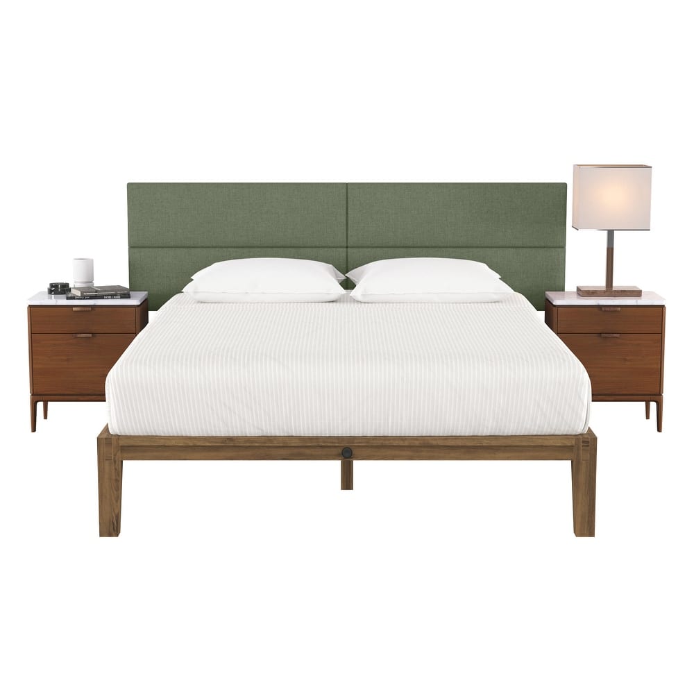 Jaxx Panelist Modern Padded Headboard - Set of 4 Wall Mounted Panels