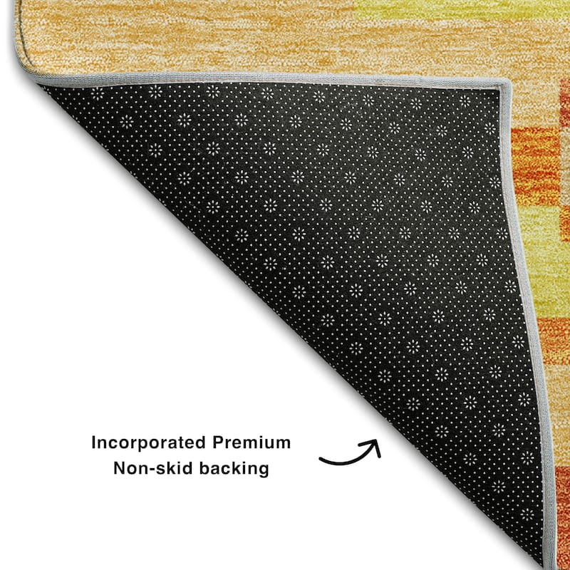 Premium Washable Super Soft Stripes Stacked Mayfield Rug