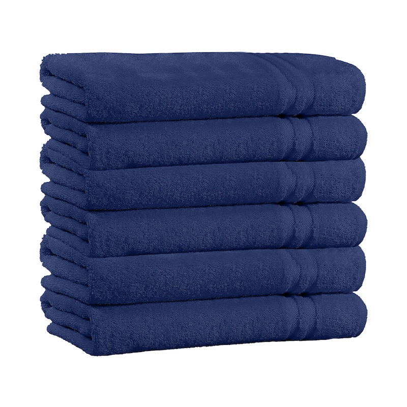 5-Pack 100% Cotton Extra Plush & Absorbent Bath Towels