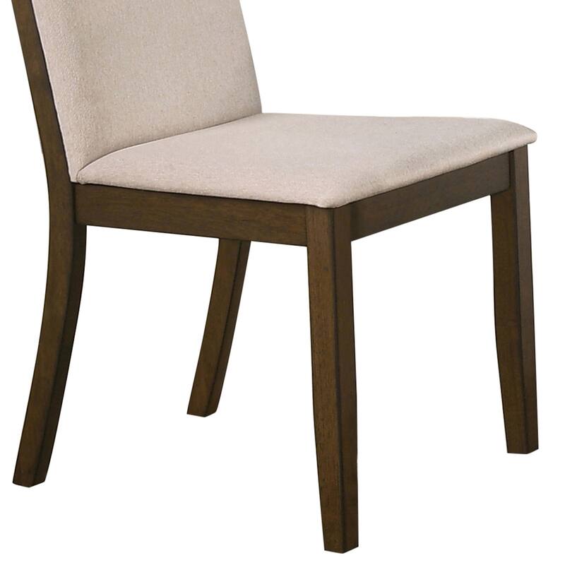 Breckenridge Latte and Medium Walnut Padded Side Chairs (Set of 2)