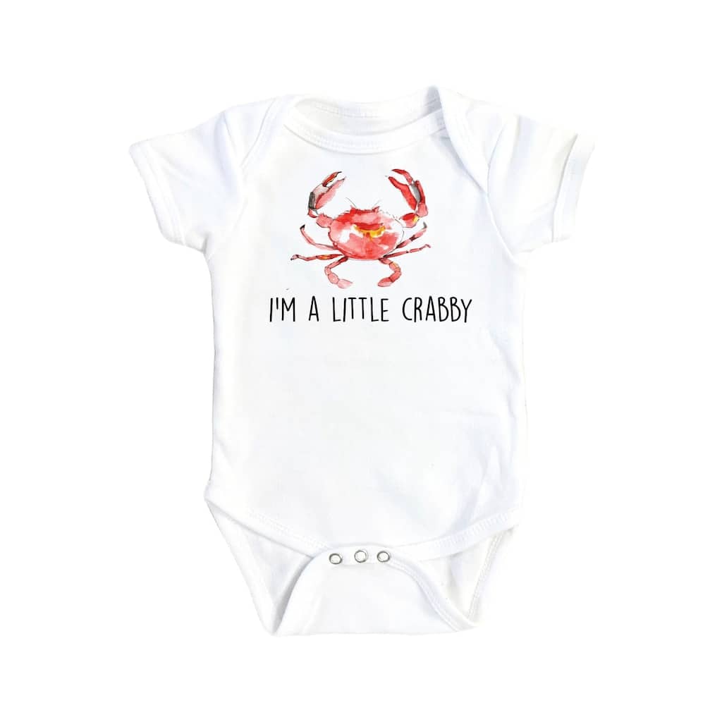 Crabby Crab - Baby Boy Girl Clothes Infant Bodysuit Funny Cute Newborn