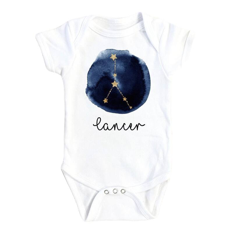 Cancer Zodiac - Baby Boy Girl Clothes Infant Bodysuit Funny Cute Newborn - White - 0-3M