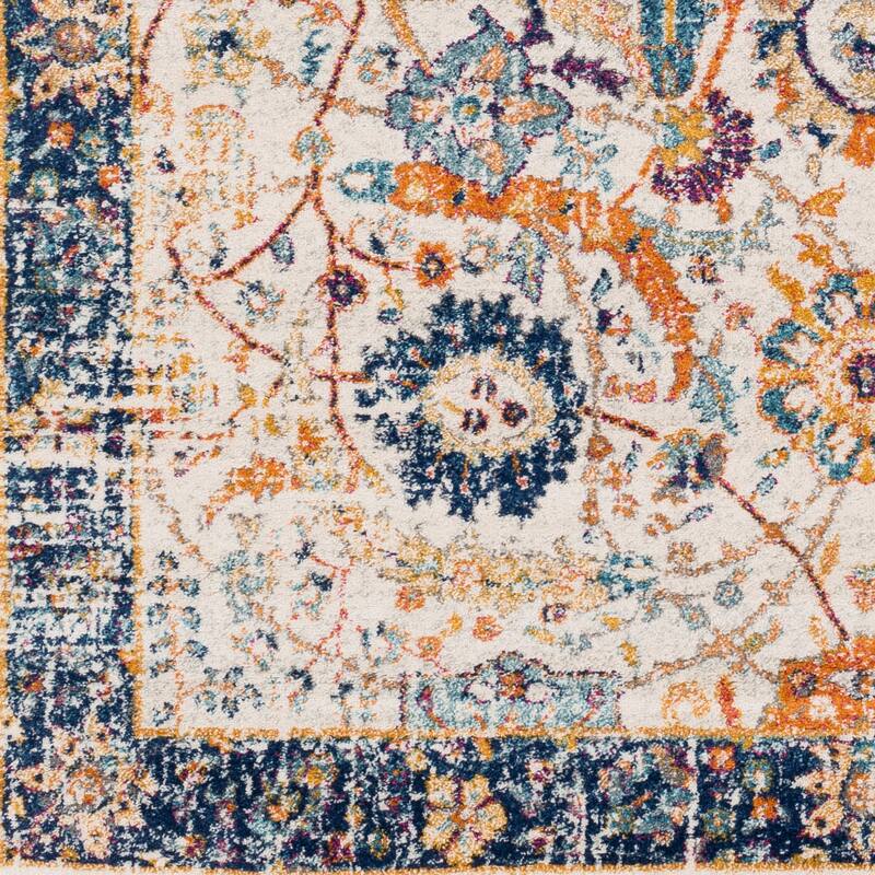 Livabliss Spyglass Vintage Medallion Indoor Area Rug