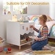 preview thumbnail 9 of 18, Costway Kids Nightstand, Toddler Scalloped Side Table with Wide Top &