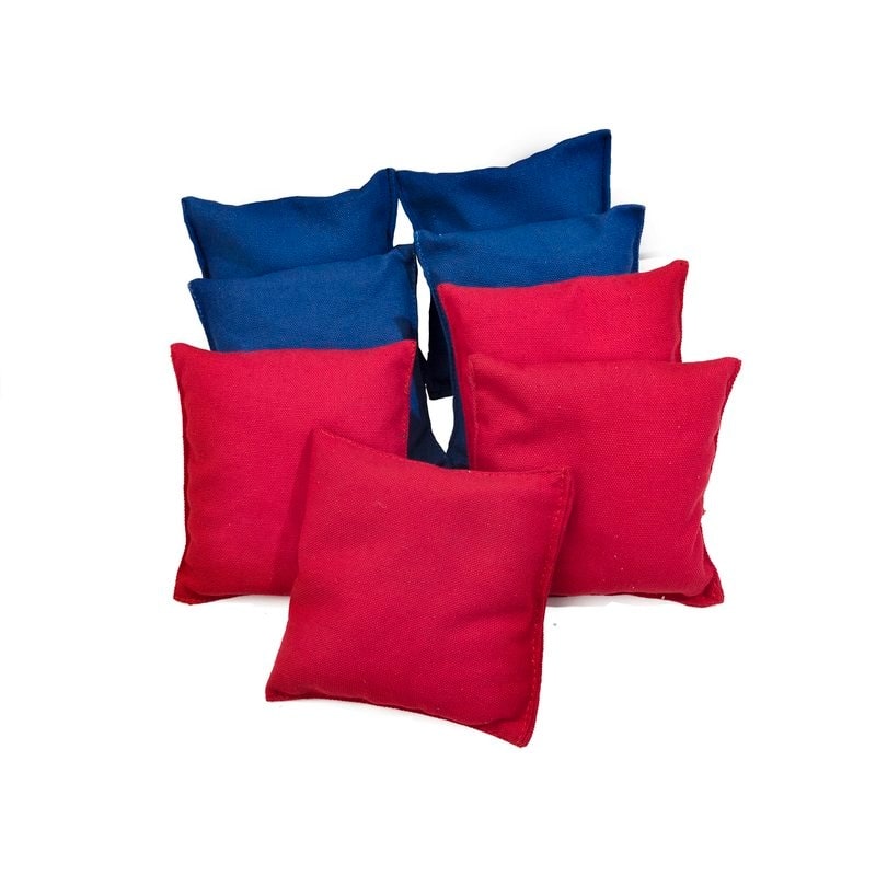 Sports Festival ® Cornhole Bean Bag Toss Game Replacement - 8 Bags - blue & red