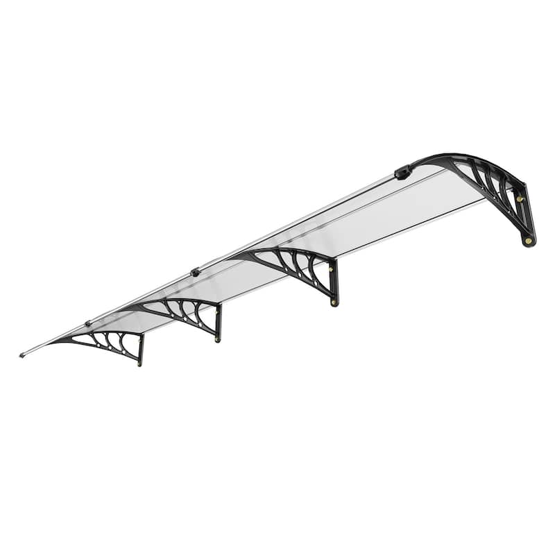 120" x 40" Window Door Sunshade Awning Canopy Ideal for Outdoor Balcony Use - 38" x 117"
