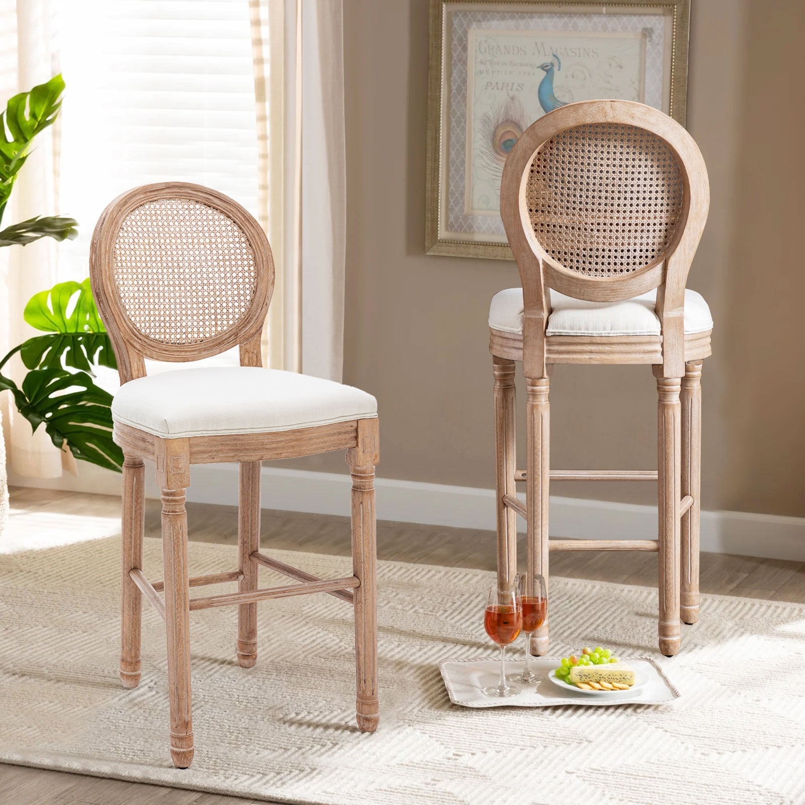Rustic style discount bar stools