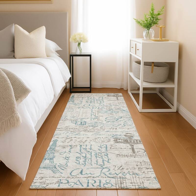 Machine Washable Indoor/ Outdoor Paris Chic Chantille Rug