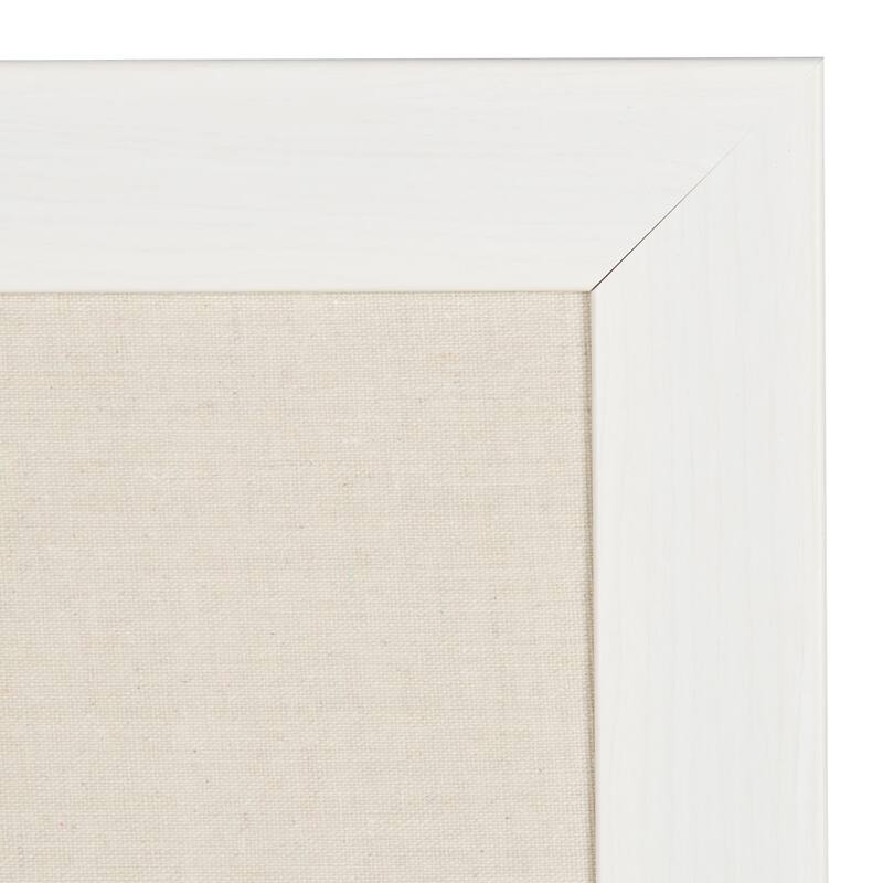 DesignOvation Beatrice Framed Linen Fabric Pinboard
