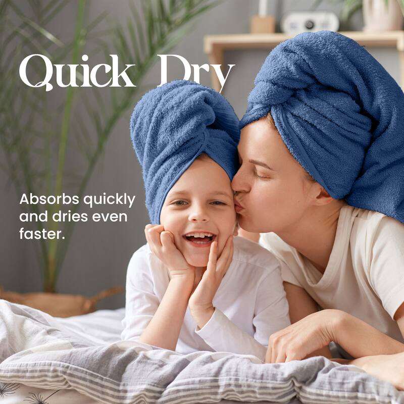 Utica 6-Piece Towel Set 100% Cotton Highly Absorbent & Soft