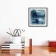 preview thumbnail 14 of 16, iCanvas "Indigo Square" by Lesia Binkin Framed