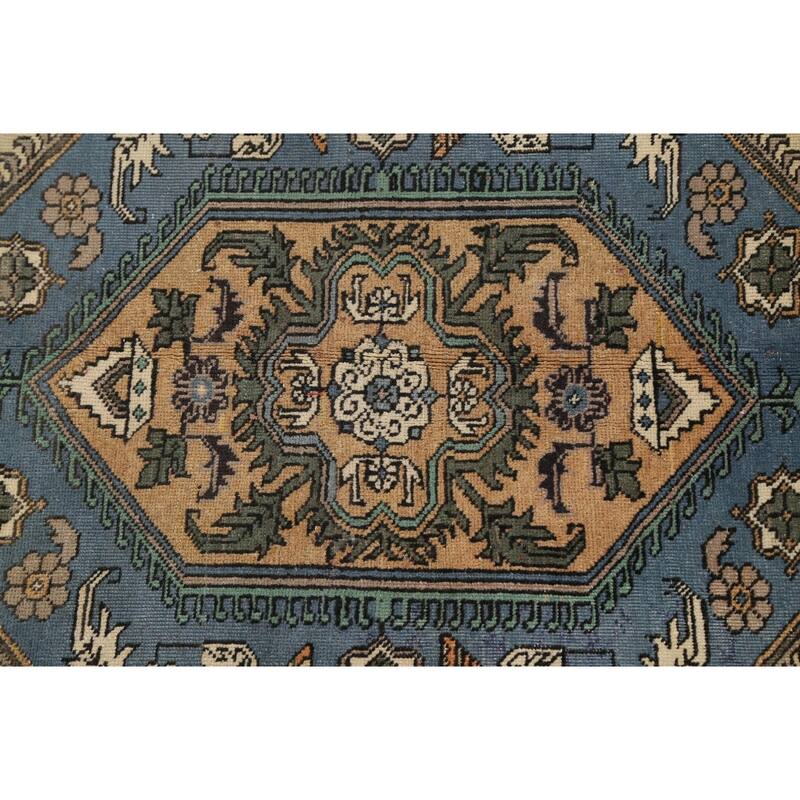 Geometric Tabriz Persian Area Rug Wool Hand-knotted Bedroom Carpet - 5'4" x 9'5"