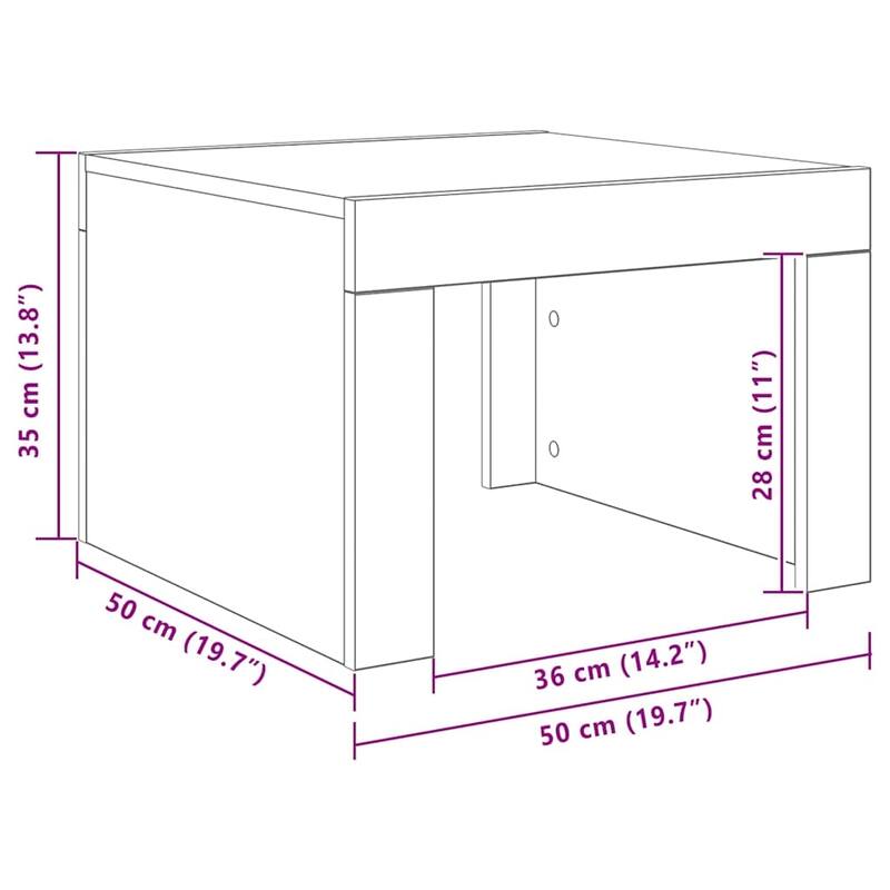 vidaXL Coffee Table Engineered wood Small Durable