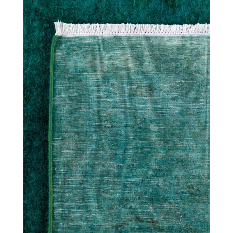 Contemporary Overdyed Wool Hand Knotted Square Area Rug - 6' 0" x 6' 2"
