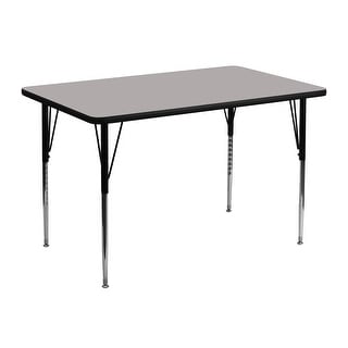 30"W x 48"L Rectangular HP Laminate Activity Table - Height Adjustable Legs