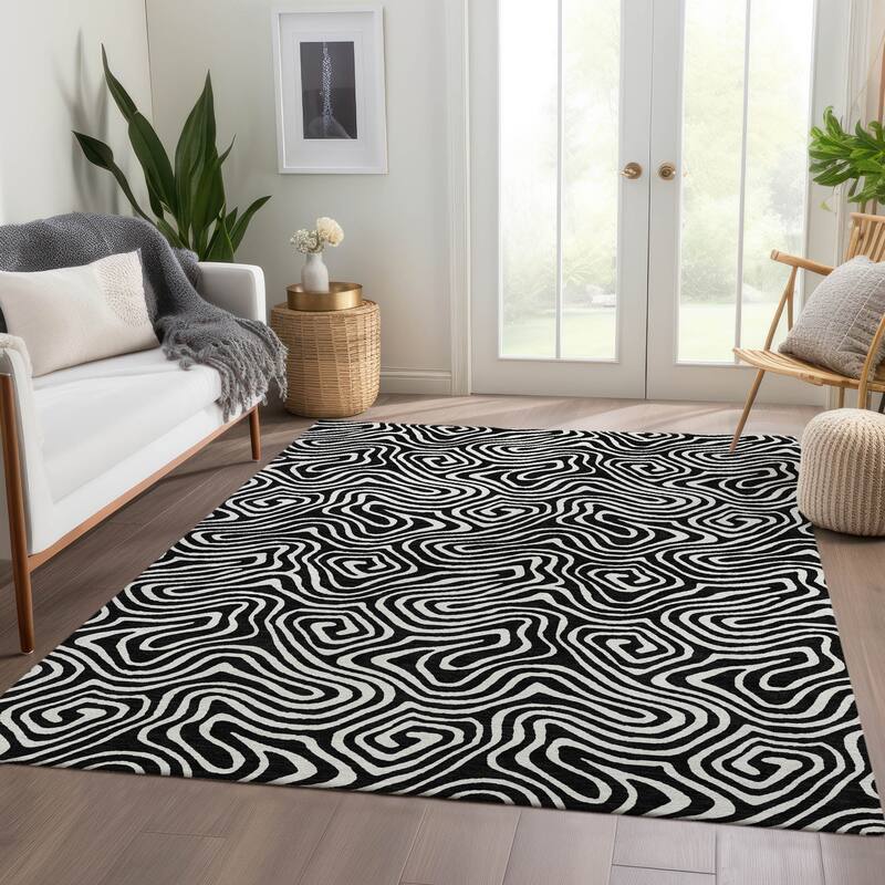 Premium Washable Super Soft Modern Trippy Mayfield Rug