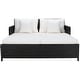 preview thumbnail 53 of 59, SAFAVIEH Outdoor Cadeo Wicker Daybed with Pillows and Cushions