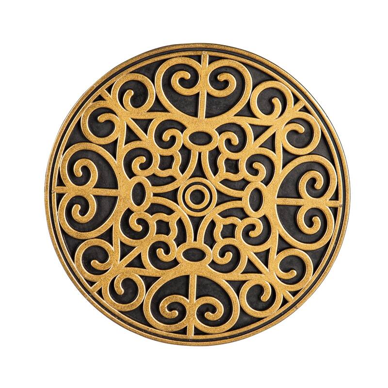 Recycled Rubber Stepping Stones, Set of 3 - Golden Medallion