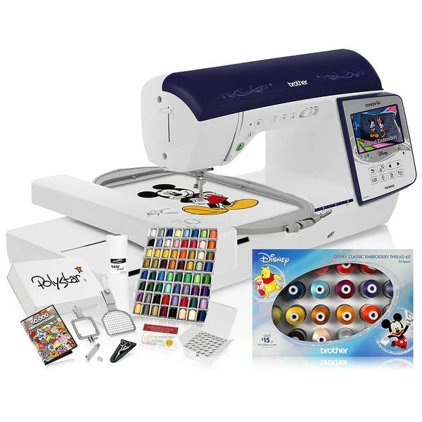 Brother PE800 Computerized Embroidery Sewing Machine with Grand Slam Package